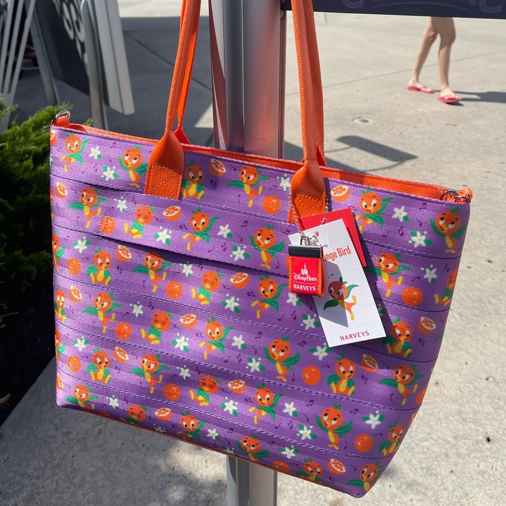Walt Disney World 50th vault Orange Bird Streamline Tote Bag Harveys SIGNED